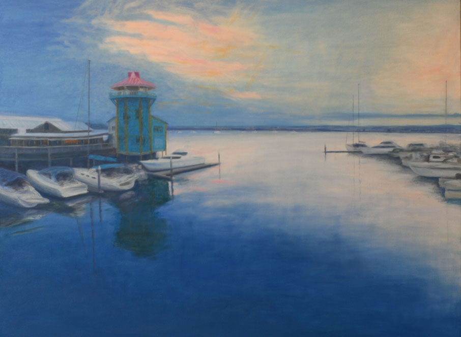 Wharf 76x101cm $1000